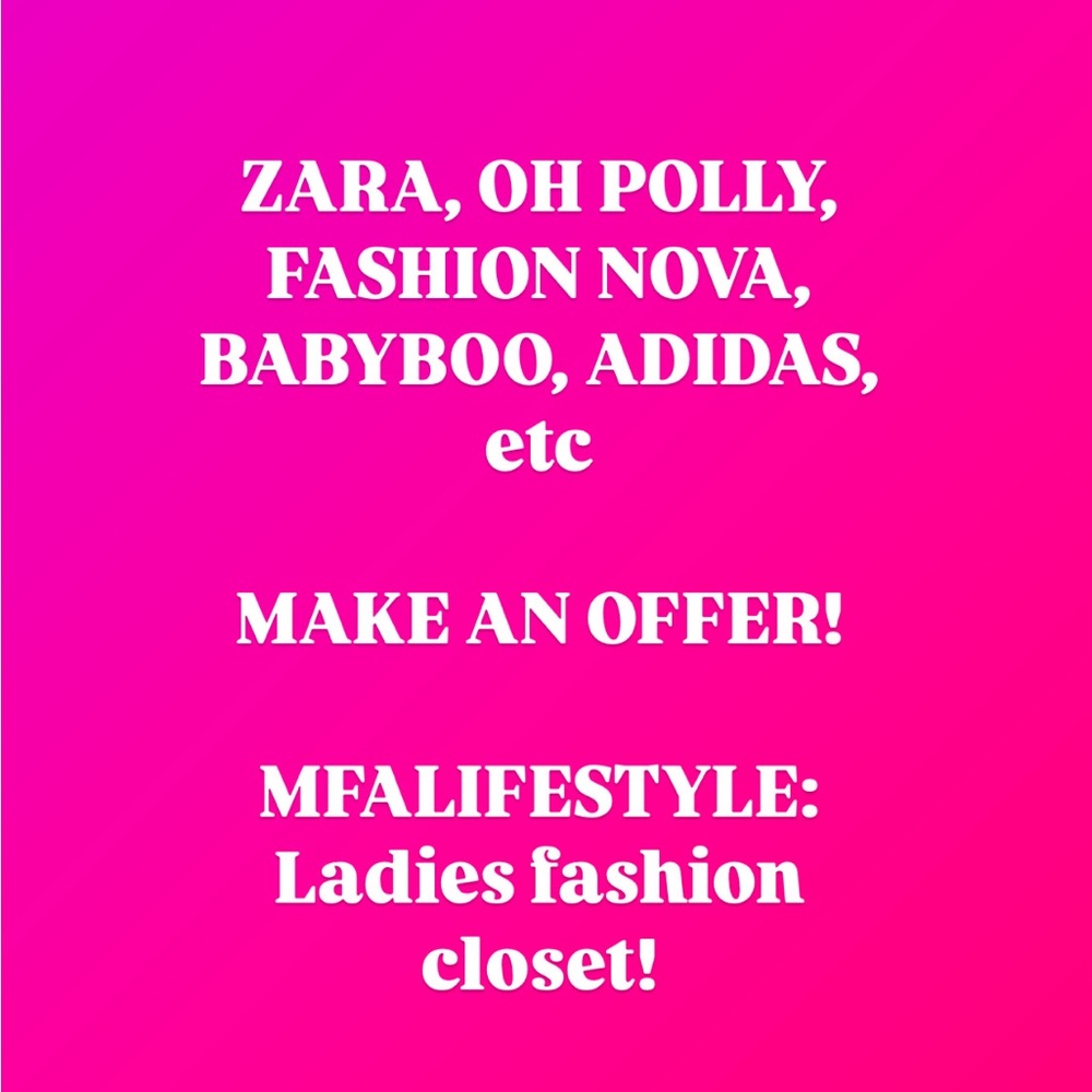 SALE! ZARA Fashion nova Oh Polly Adidas BabyBoo